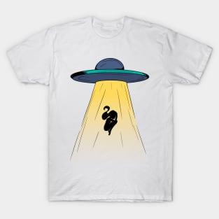 UFO Person Silhouette T-Shirt